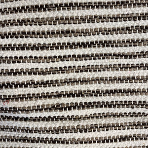 Floor Mat Cotton w Brown Stripes
