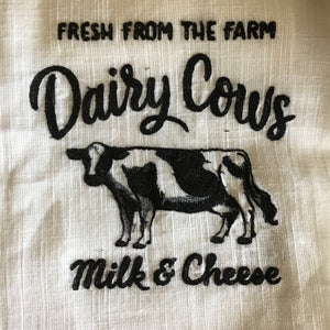 Dairy Cows Printed Kitchen Towel (SINGLE)