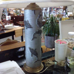 Grey Lamp - Re-cycled Gravure Wallpaper Printing Cylinders