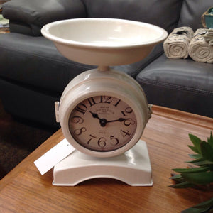 Weight Scale Tabletop Clock