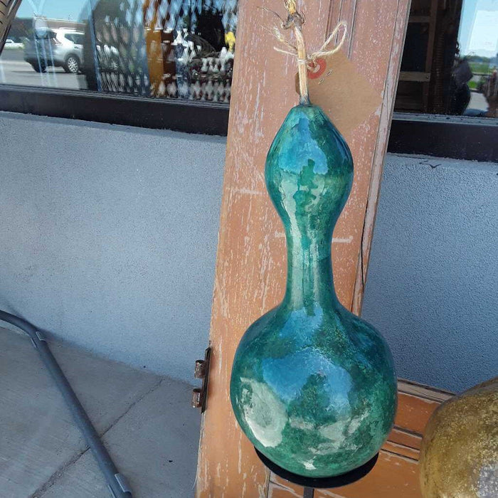Decorative Teal Green Gourd