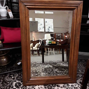 Wall Mirror w Solid Oak Frame (Heavy)
