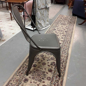 Metal Brushed Steel Dining Chair