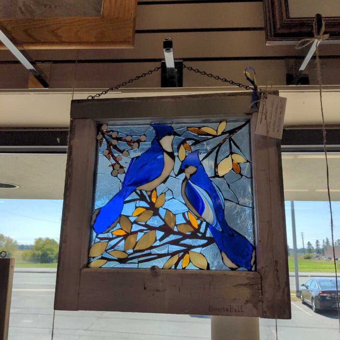 "The Blue Bros." Stained Glass by Bonita Bell