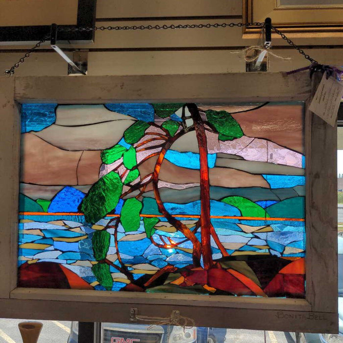 "West Wind" Stained Glass by Bonita Bell