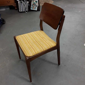 MCM Retro Chair w Swing Back Yellow Fabric Seat