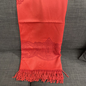 Restoration Hardware 100% Wool Throw - Crimson