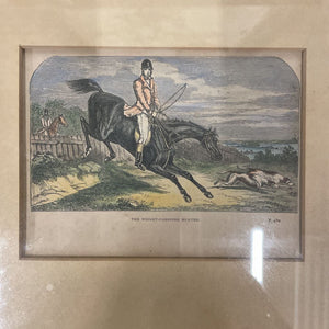 Antique Print - The Weight-Carrying Hunter