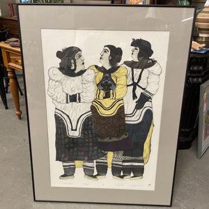 'Four Generations' Lithograph 6/50 by Pitaloosie Saila 1998