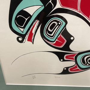 'Orca' - Indigenous Print - 117/250 - Artist Unknown, BC