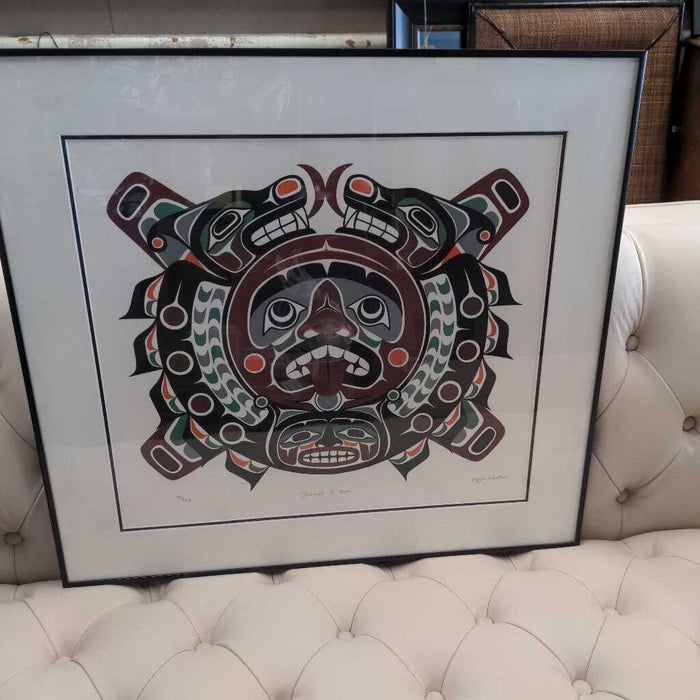 'Sisiult & Sun' by Indigenous BC Artist Ozzie Wadhams 73/135