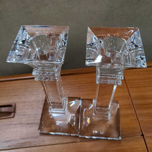 Pair Marquis By Waterford Treviso Candle Holders