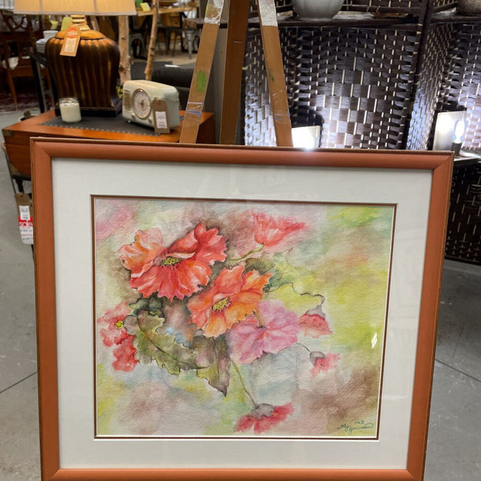 "Red Poppies" Original Watercolour by Fay Gruneau