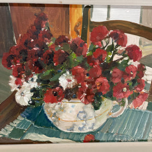 'Fleurs d'Automne' Original Oil by Yvette Boulanger - Canadian Artist