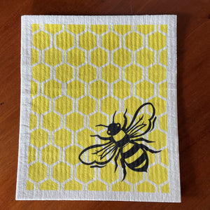 Bee & Honeycomb Dishcloth - ASD-AB-135