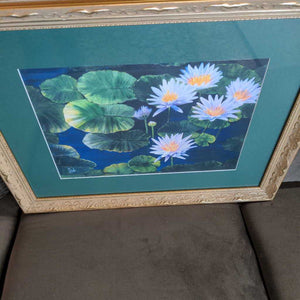 'Waterlilies' - Print In Gold Frame By Doyle France