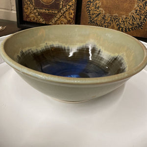 Blue & Sage Pottery Bowl