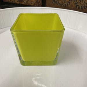 Lime Green Glass Vase - Made in Poland