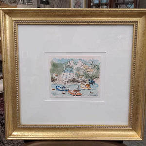 "Seascape" Print w Gold Frame 125/350