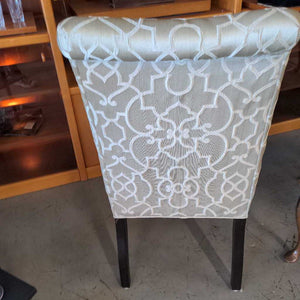 Parson High Back Chair w Gold Fabric