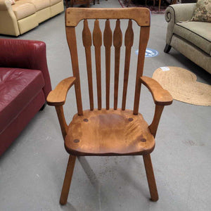 Oak Wooden Captain Chair