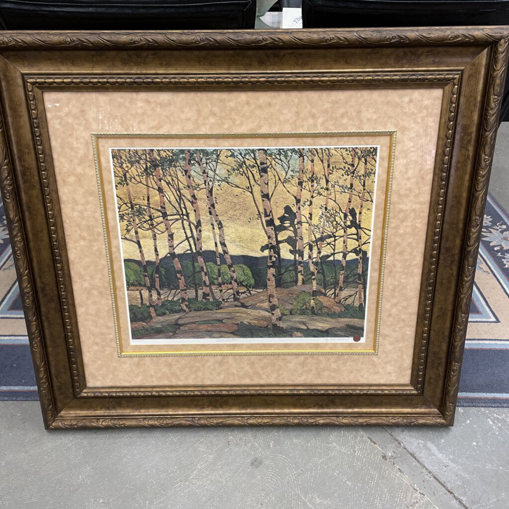 "Cool Weather" A.J. Casson - Group of Seven - Framed, Numbered Print